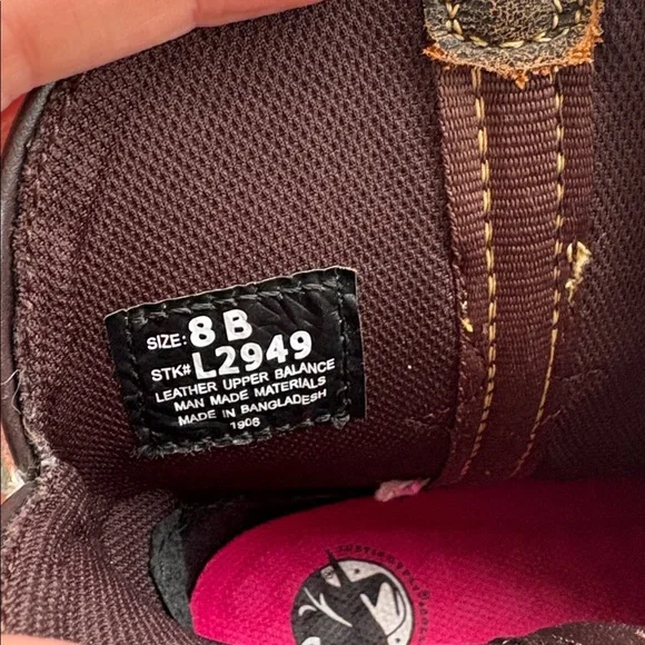 NEW Justin Boots 6” Chellie Quake Boot in Brown Cream Women’s 8B - Picture 6 of 9